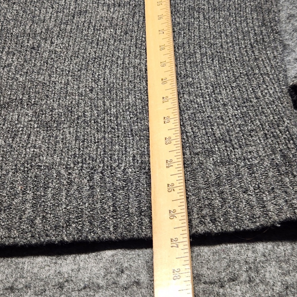 LL Bean Mens Lambswool Ragg Wool Henley Pullover Sweater Gray Large - Picture 7 of 8